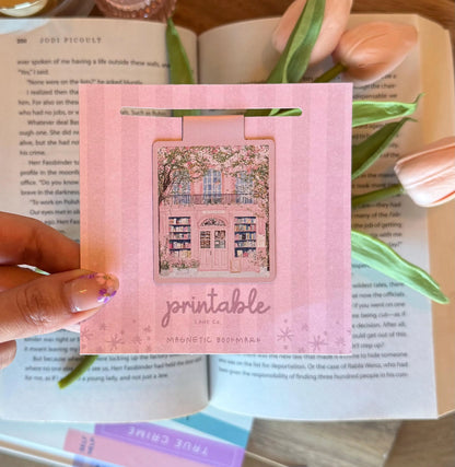 Pink Bookshop Magnetic Bookmark