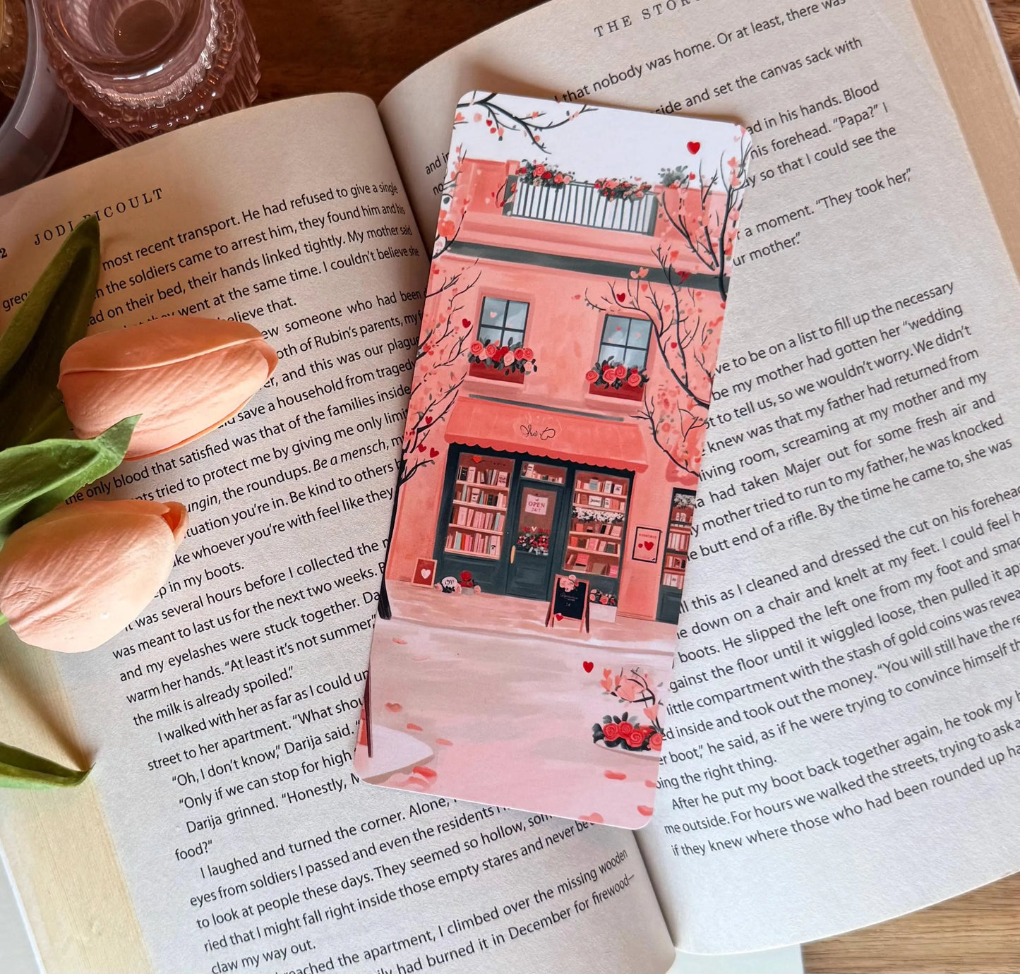 Valentines Bookshop Bookmark