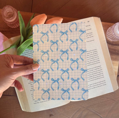 Blue Coquette Bows Kindle Insert