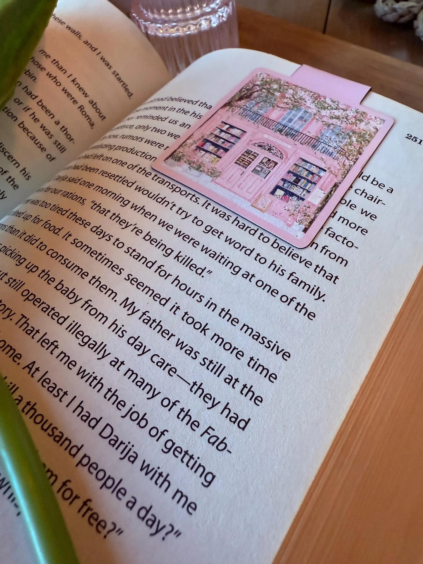 Pink Bookshop Magnetic Bookmark
