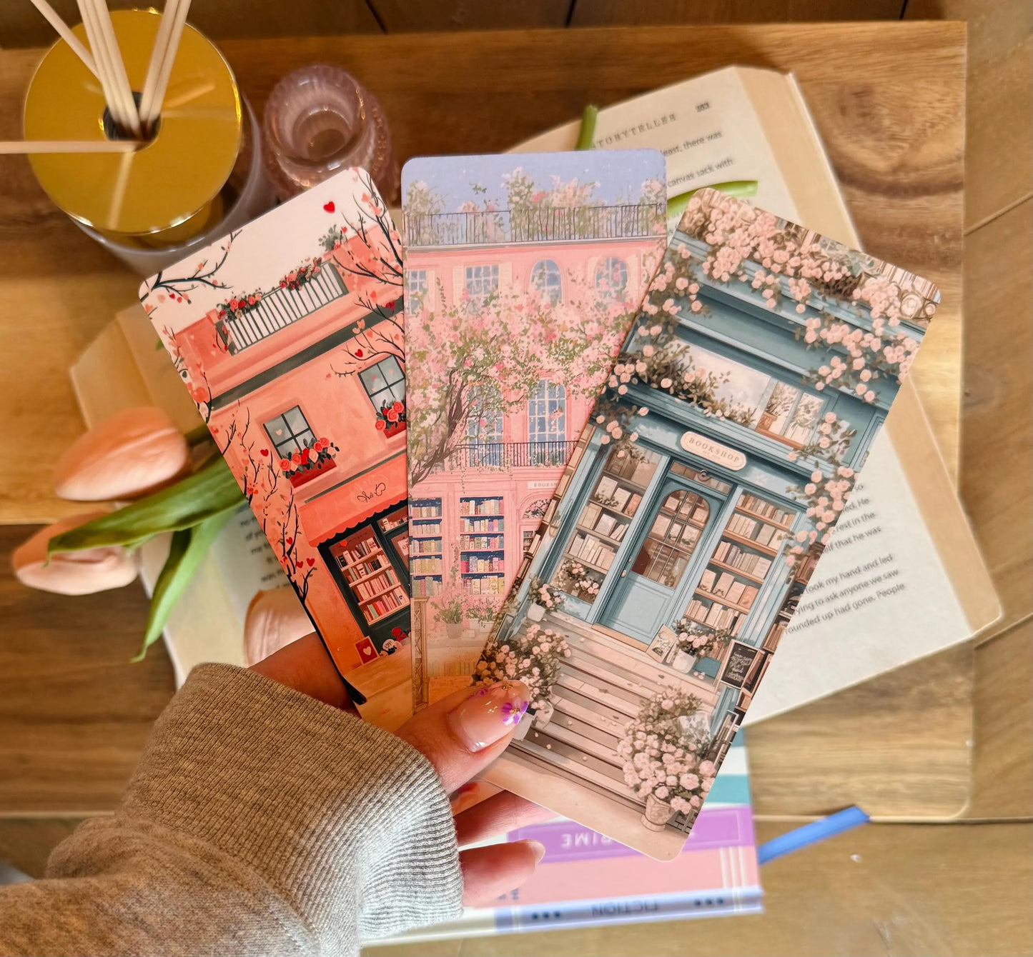Blue Bookshop Bookmark