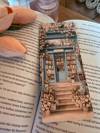 Blue Bookshop Bookmark