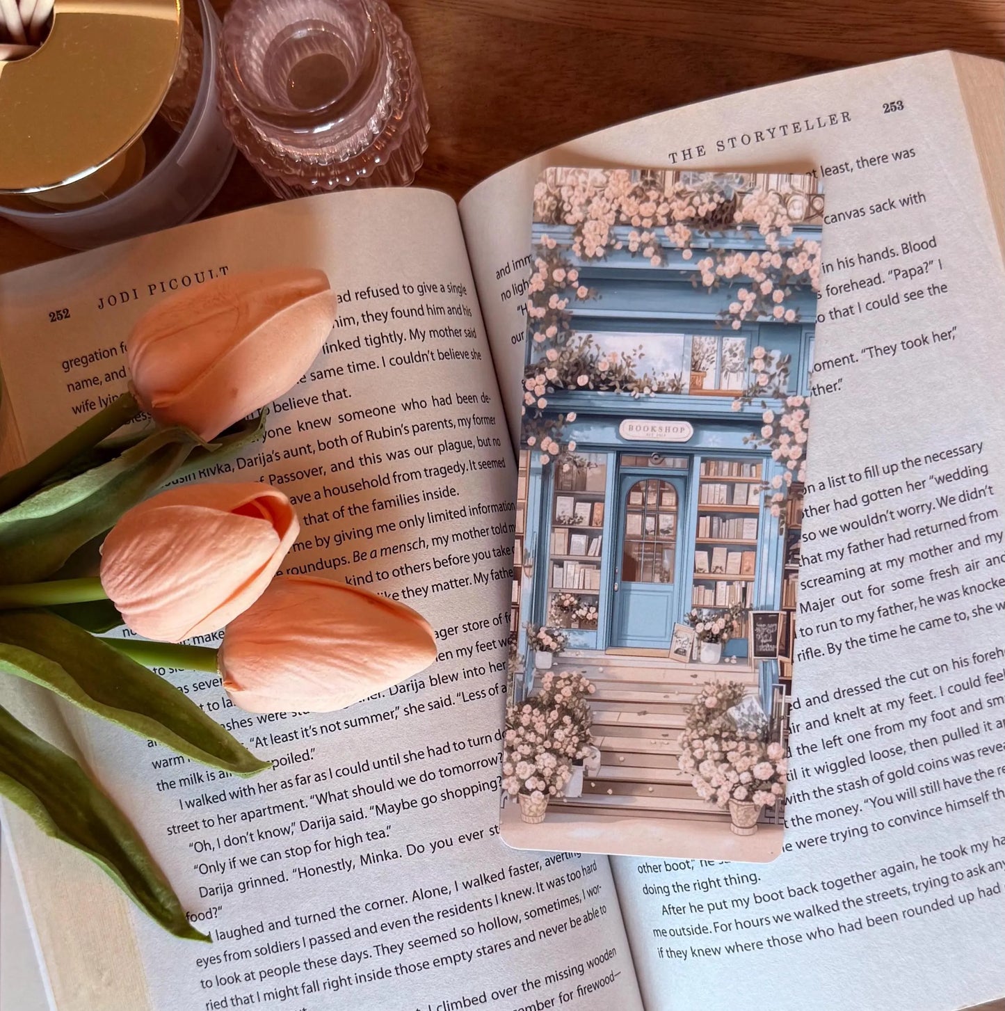 Blue Bookshop Bookmark