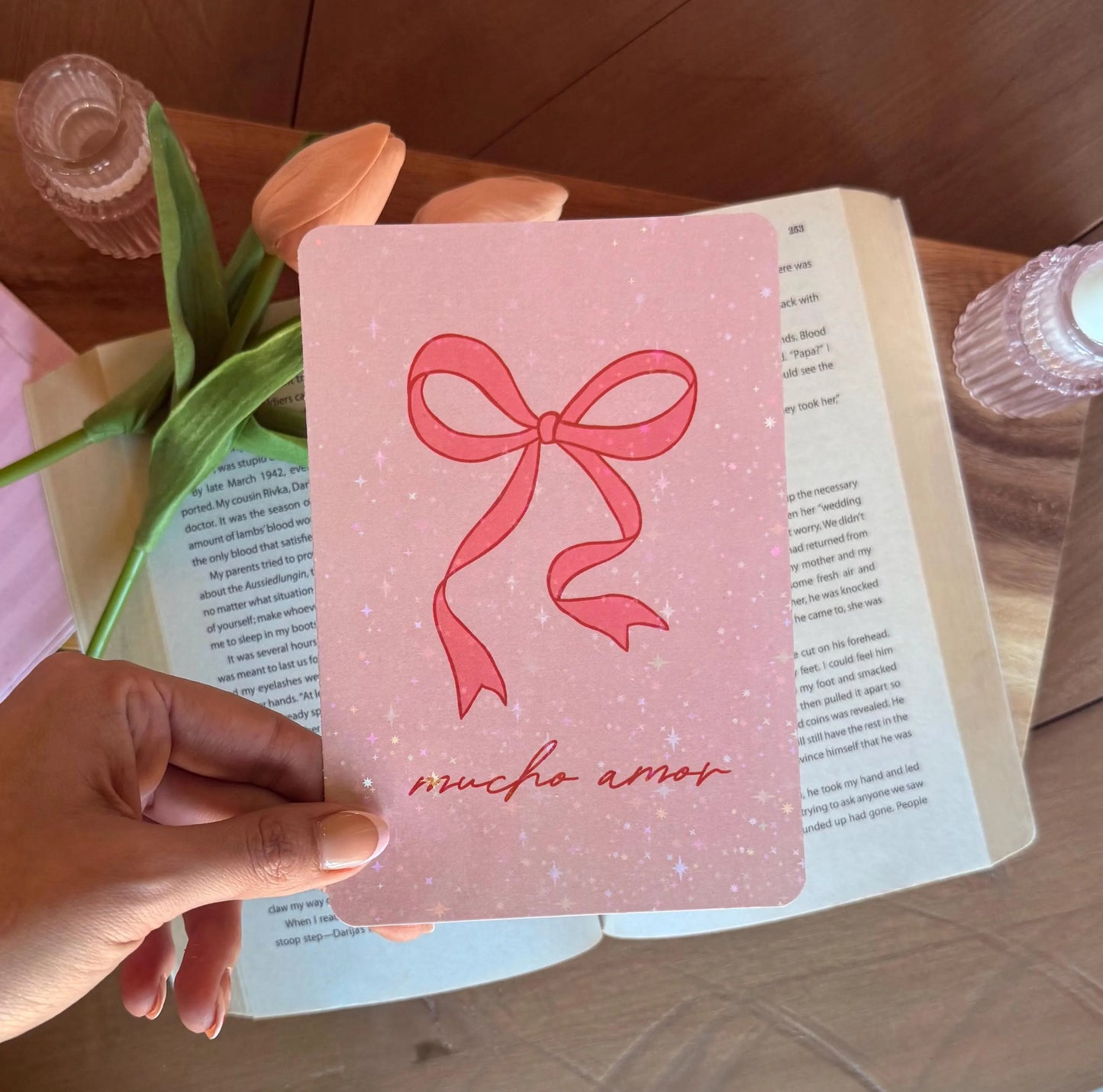 Pink Bow Kindle Insert