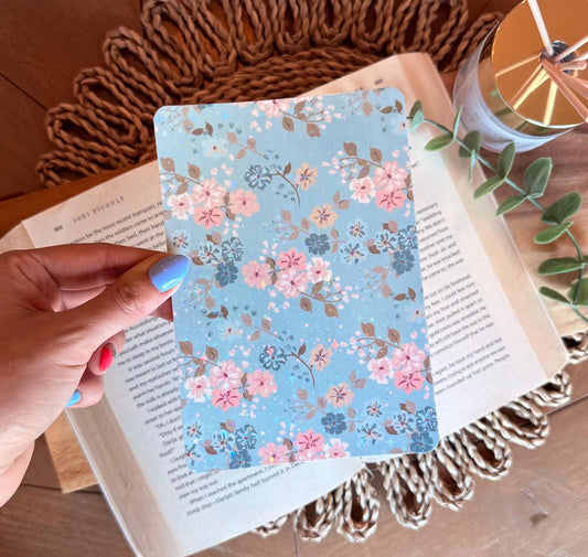 Blue Floral Kindle Insert