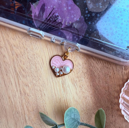 Pink Heart Kindle Charm