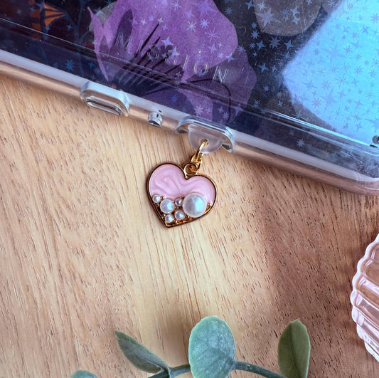 Pink Heart Kindle Charm
